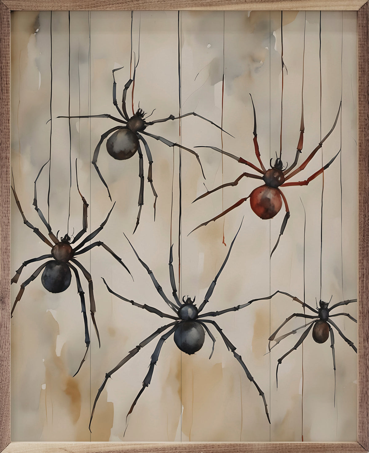 Spiders Printed and Framed Wall Sign