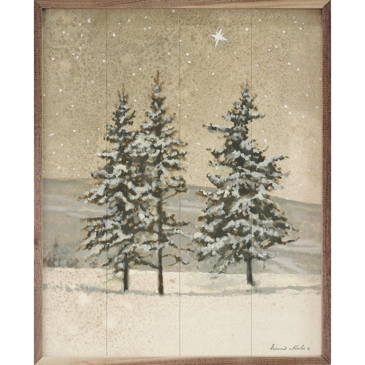 Star Bright Without Verse By Bonnie Mohr Printed and Framed Wall Sign