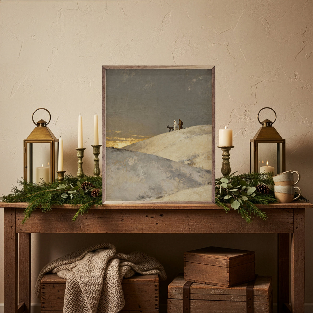 Traveling Mary Printed and Framed Wall Sign
