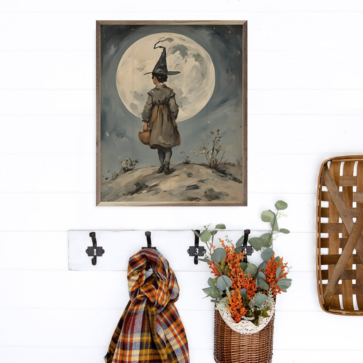 Walk With The Moon Printed and Framed Wall Sign