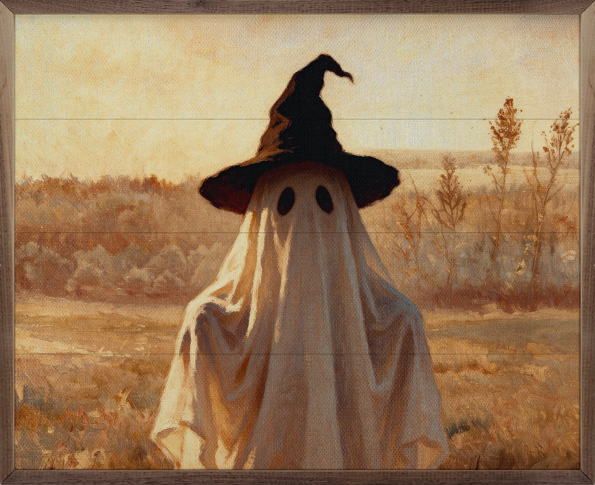 The Ghost Witch Printed and Framed Wall Sign