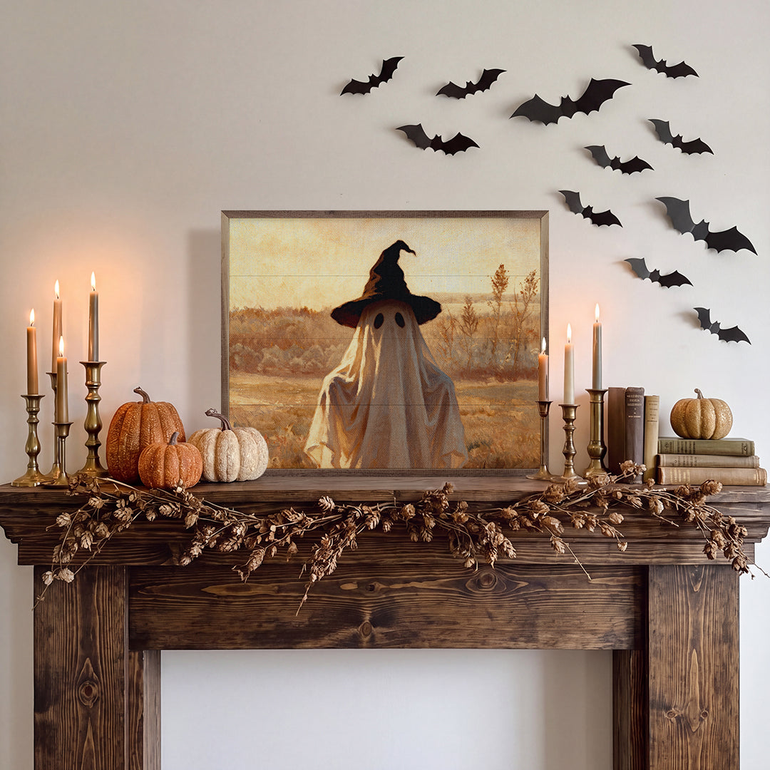 The Ghost Witch Printed and Framed Wall Sign