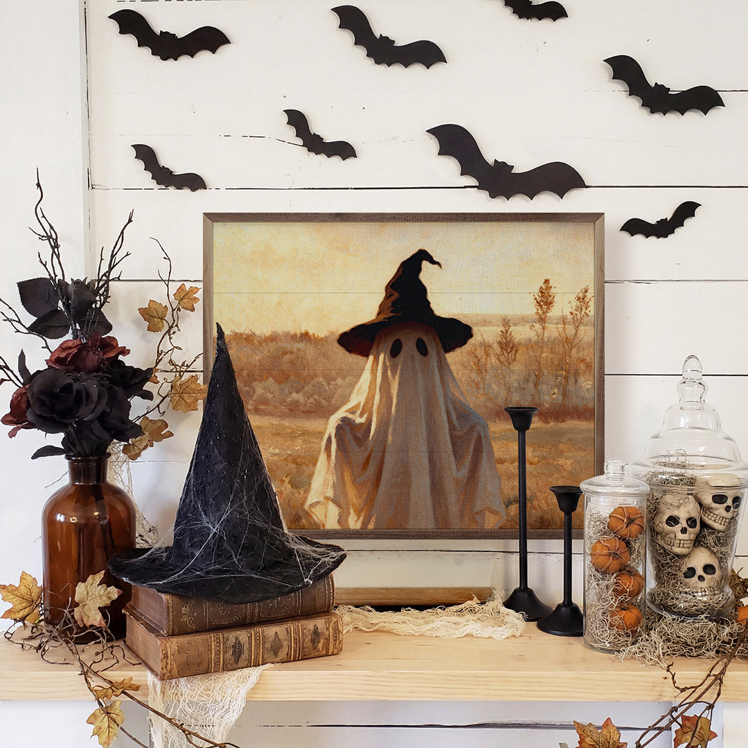 The Ghost Witch Printed and Framed Wall Sign