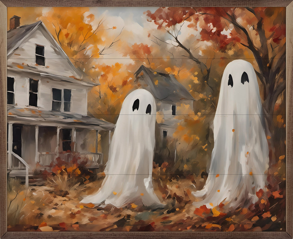 Two Ghost Companions Printed and Framed Wall Sign