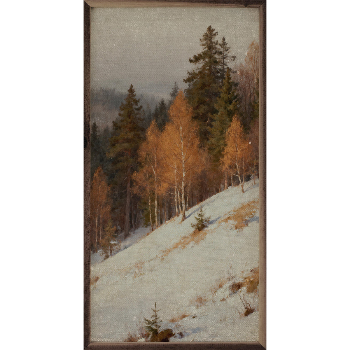 January Timber Right Slope Printed and Framed Wall Sign