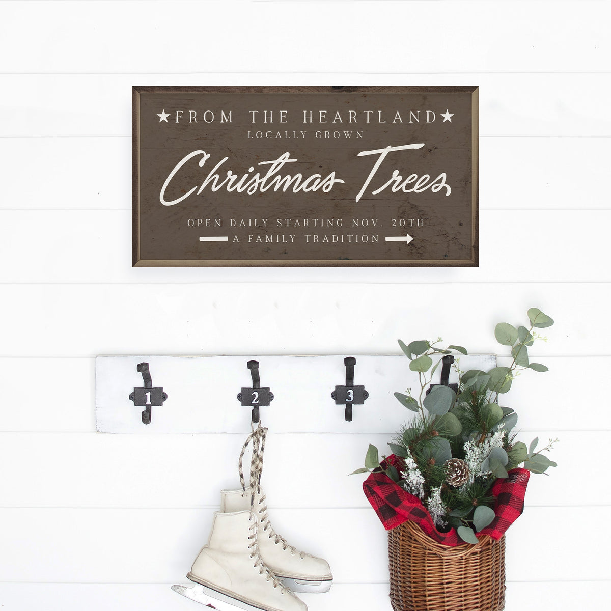 From The Heartland Christmas Trees Printed and Framed Wall Sign