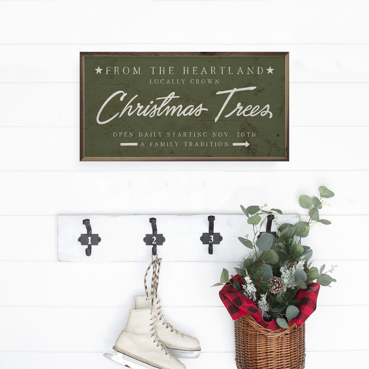 From The Heartland Christmas Trees Printed and Framed Wall Sign