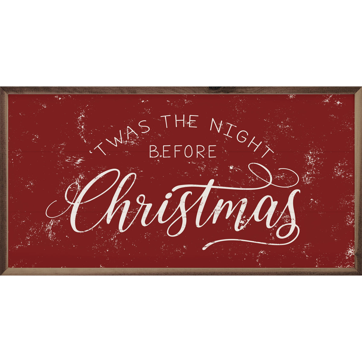 Twas The Night Before Christmas Printed and Framed Wall Sign