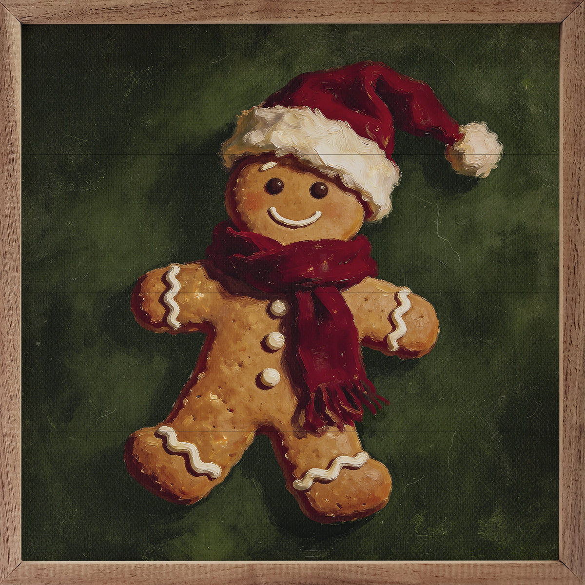 Gingerbread Noel Printed and Framed Wall Sign