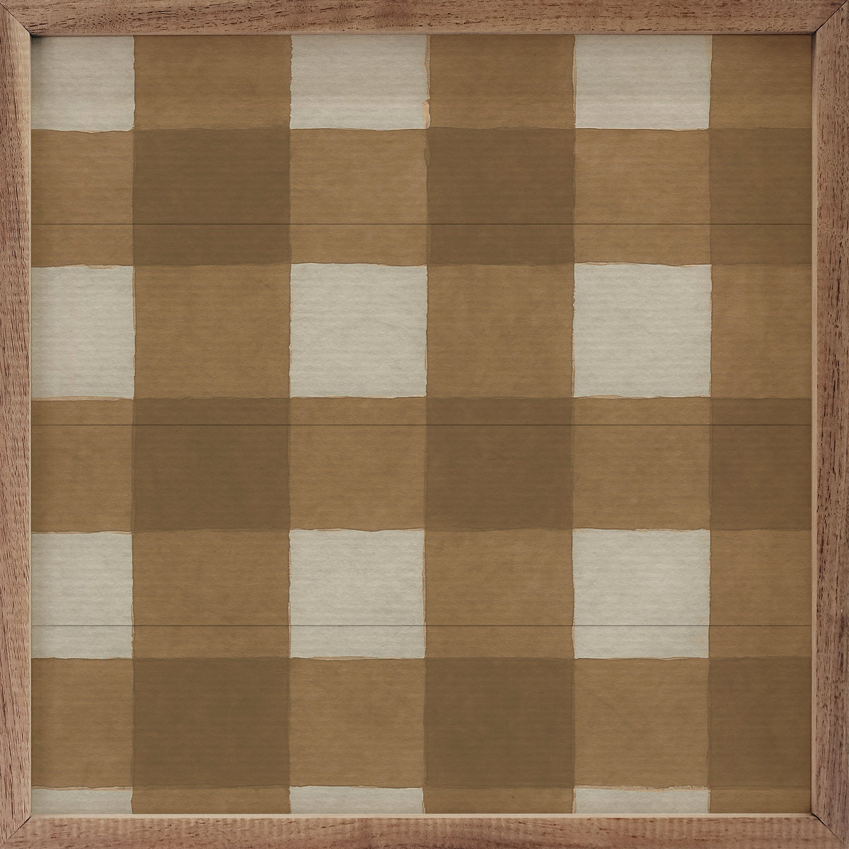 Holiday Plaid Printed and Framed Wall Sign