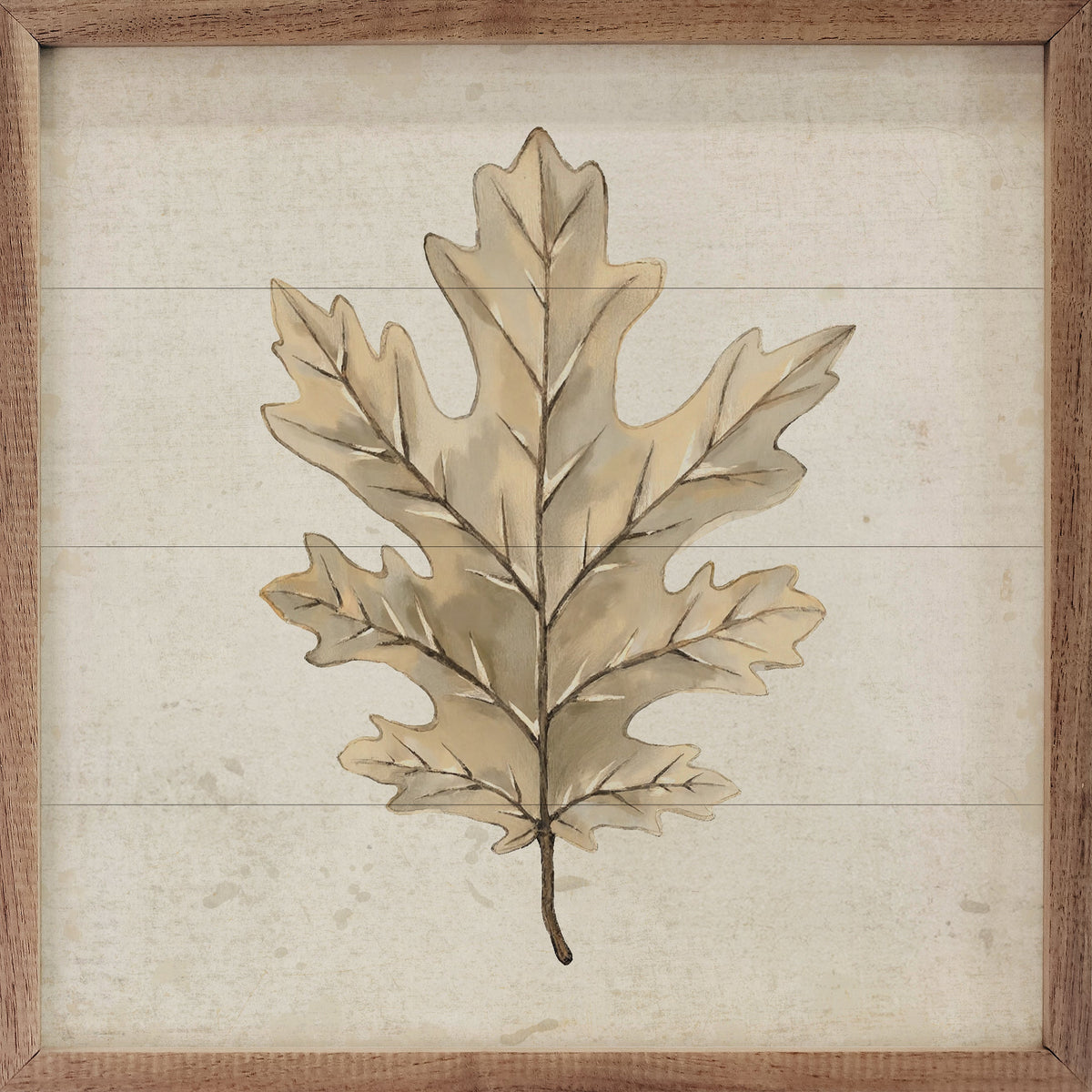 Oak Leaf Printed and Framed Wall Sign