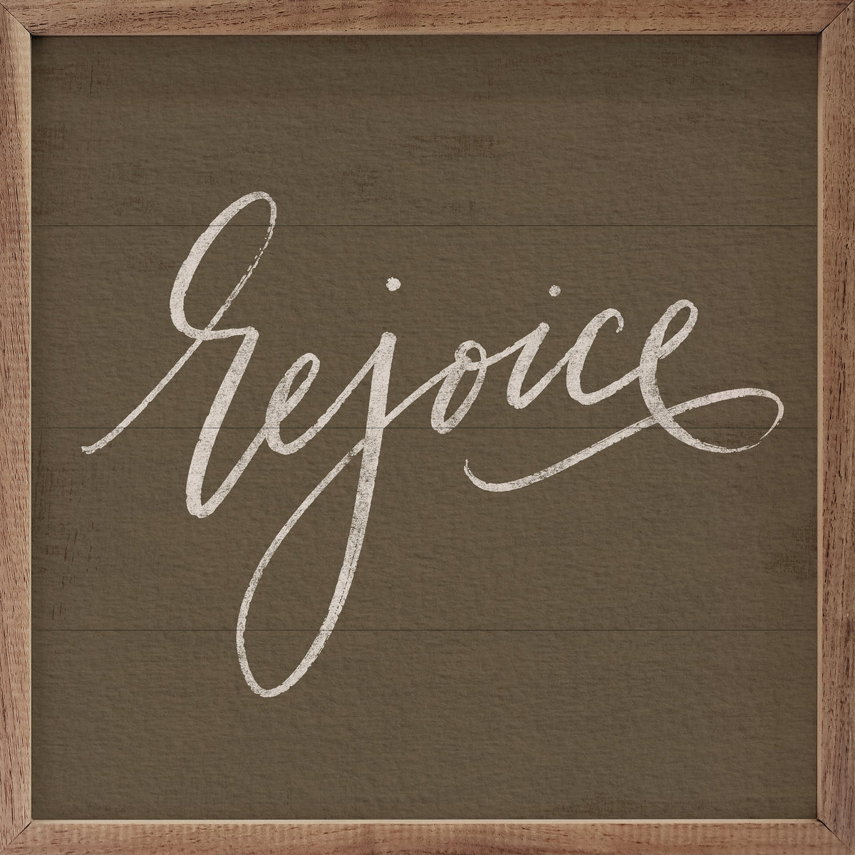 Rejoice Printed and Framed Wall Sign
