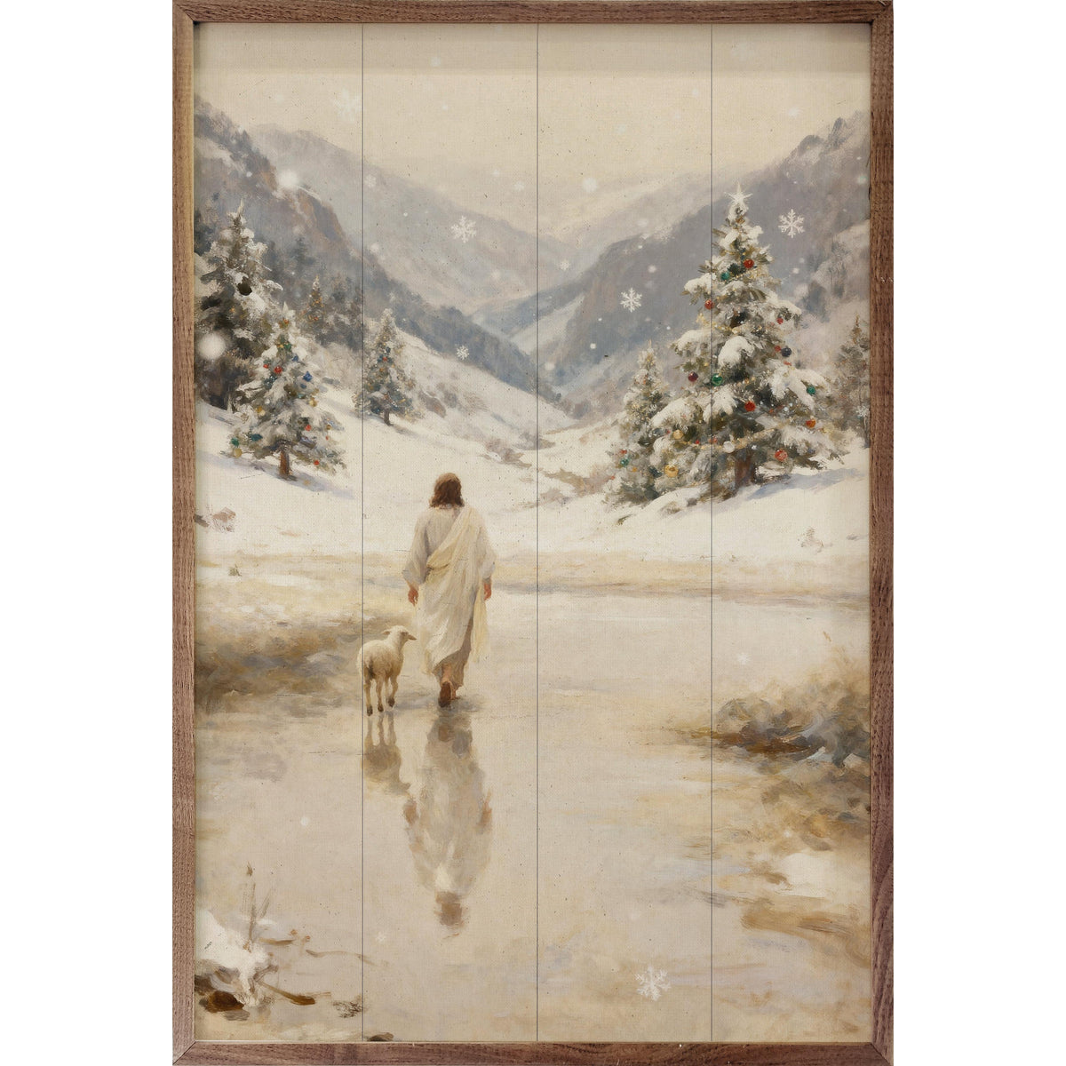 Christ And Christmas Printed and Framed Wall Sign