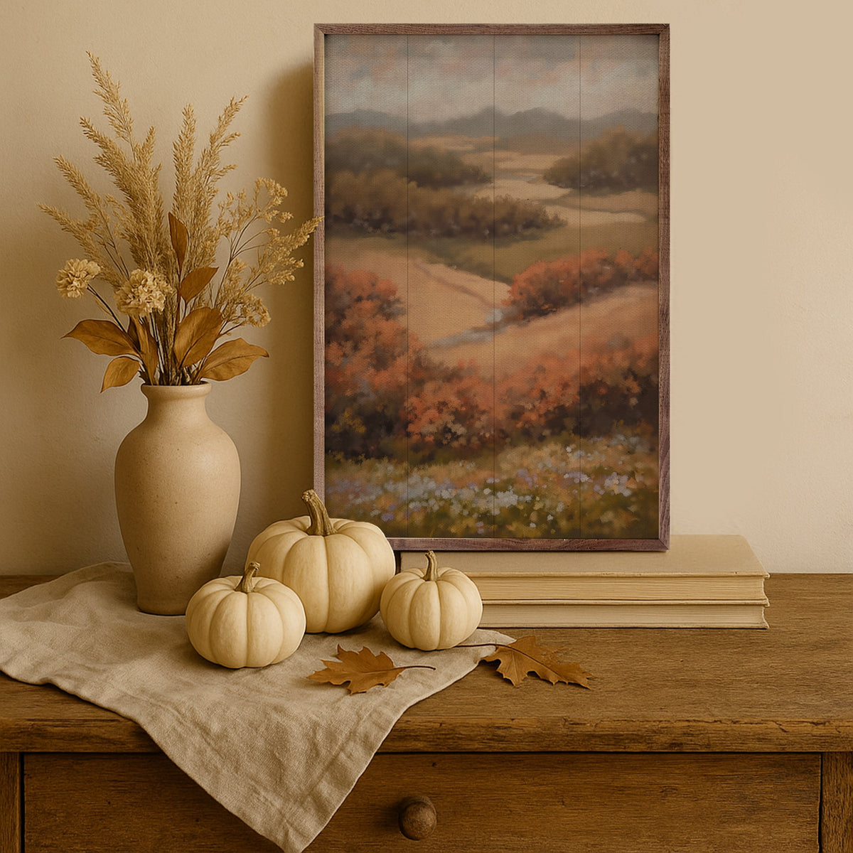 Signs Of Fall Printed and Framed Wall Sign