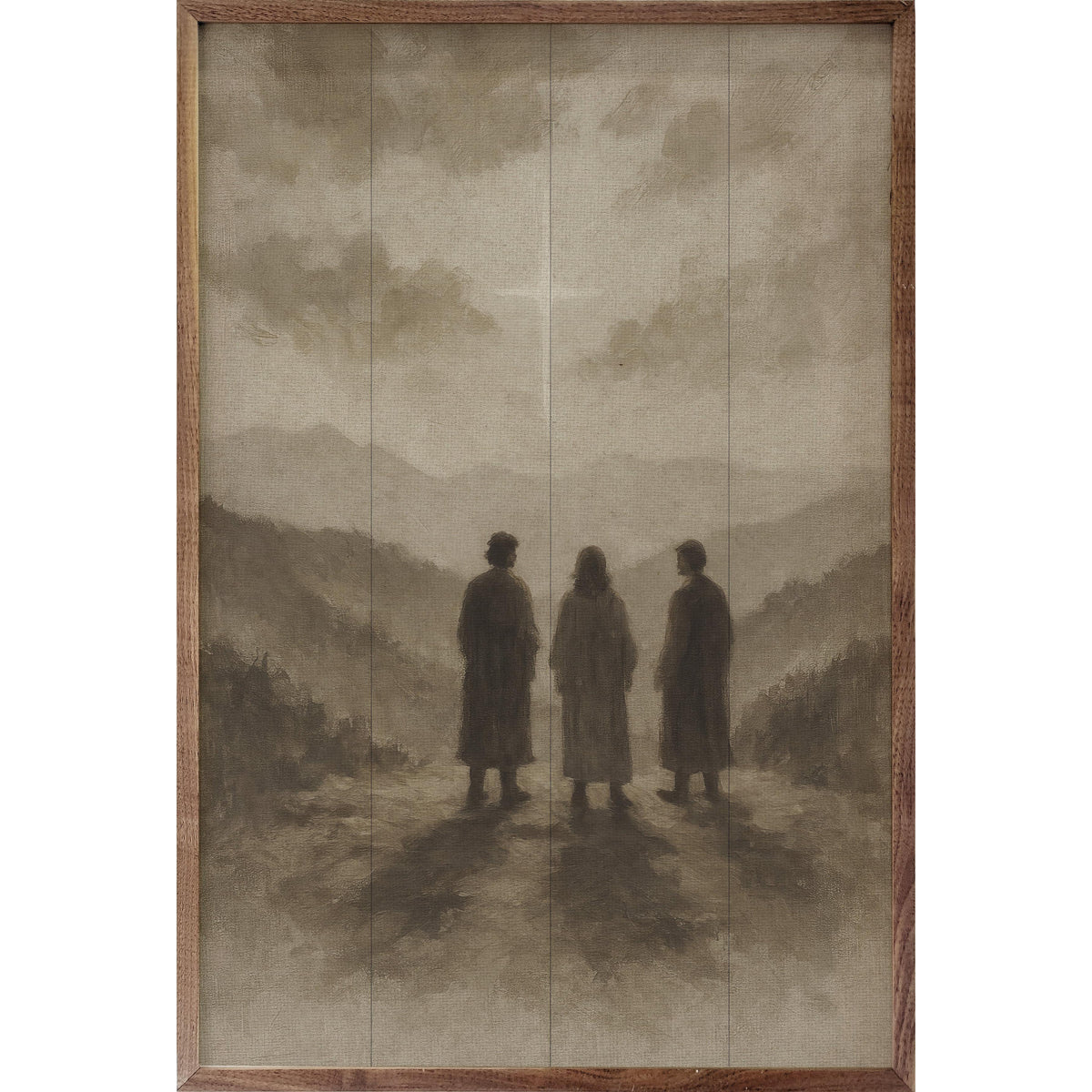 Three Wise Men Neutral Printed and Framed Wall Sign