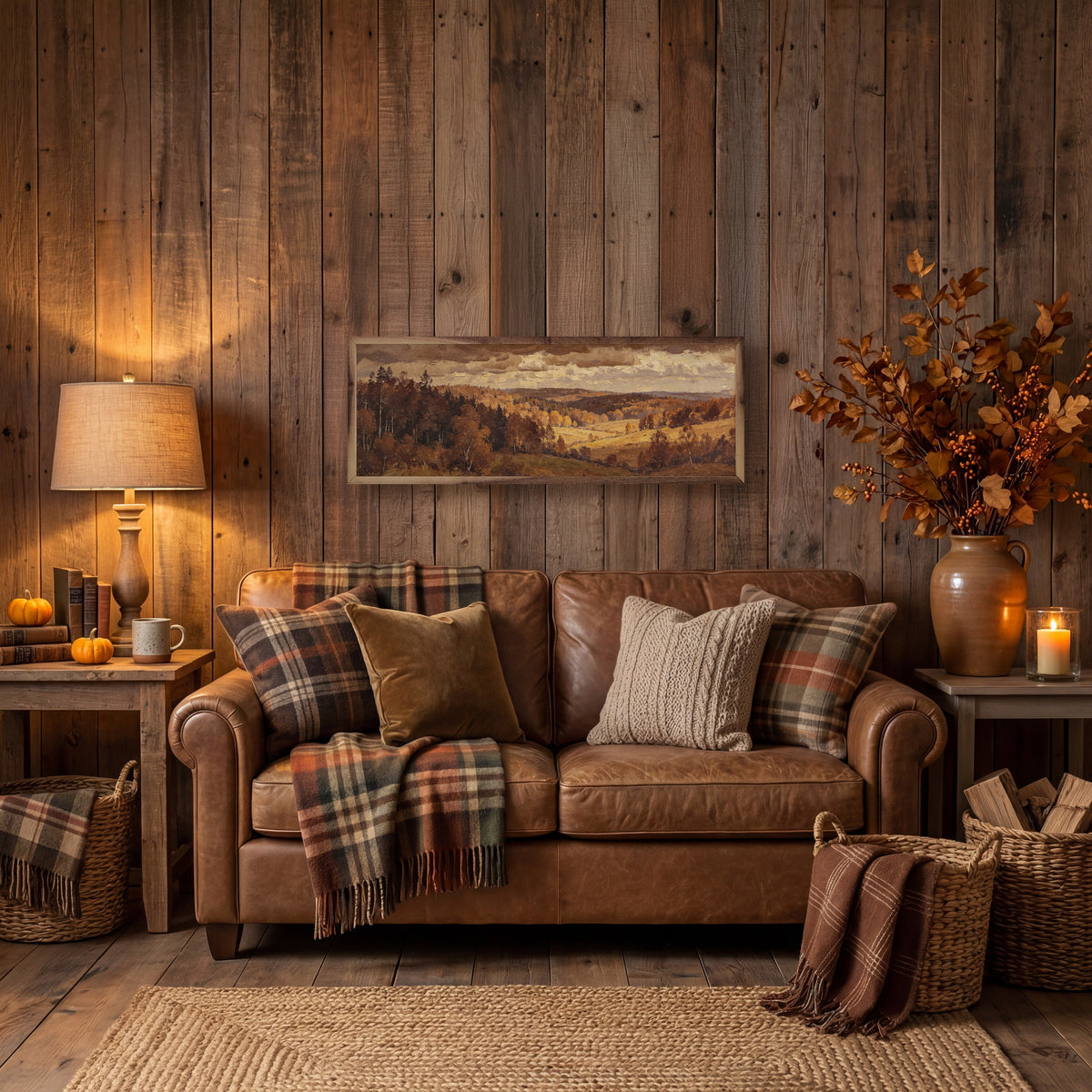 Above The Fall Woods Printed and Framed Wall Sign