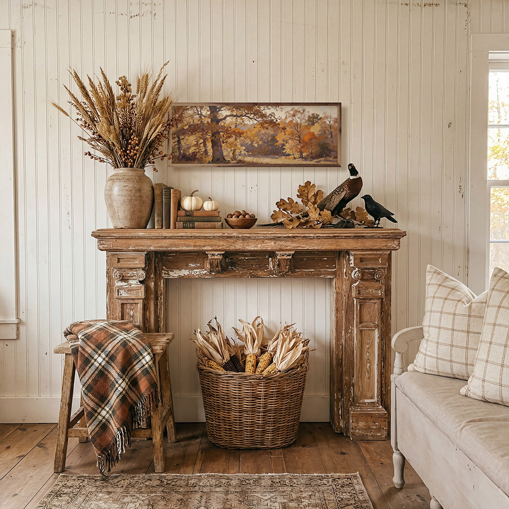 Autumn Trees In Golden Light Printed and Framed Wall Sign