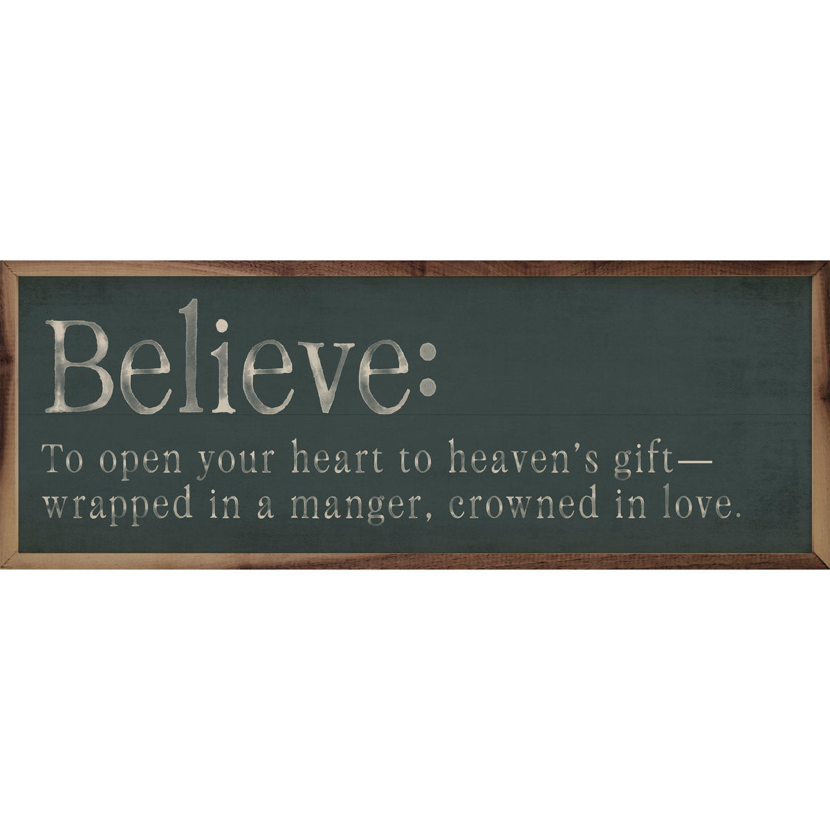Believe Definition Printed and Framed Wall Sign