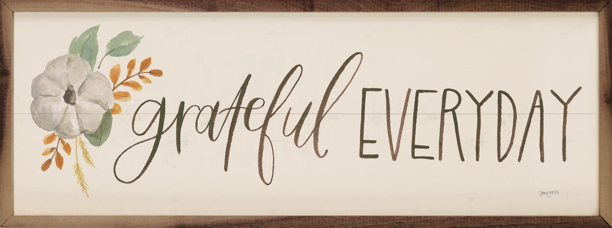Hello Pumpkin VIII Grateful By Jenaya Jackson Printed and Framed Wall Sign