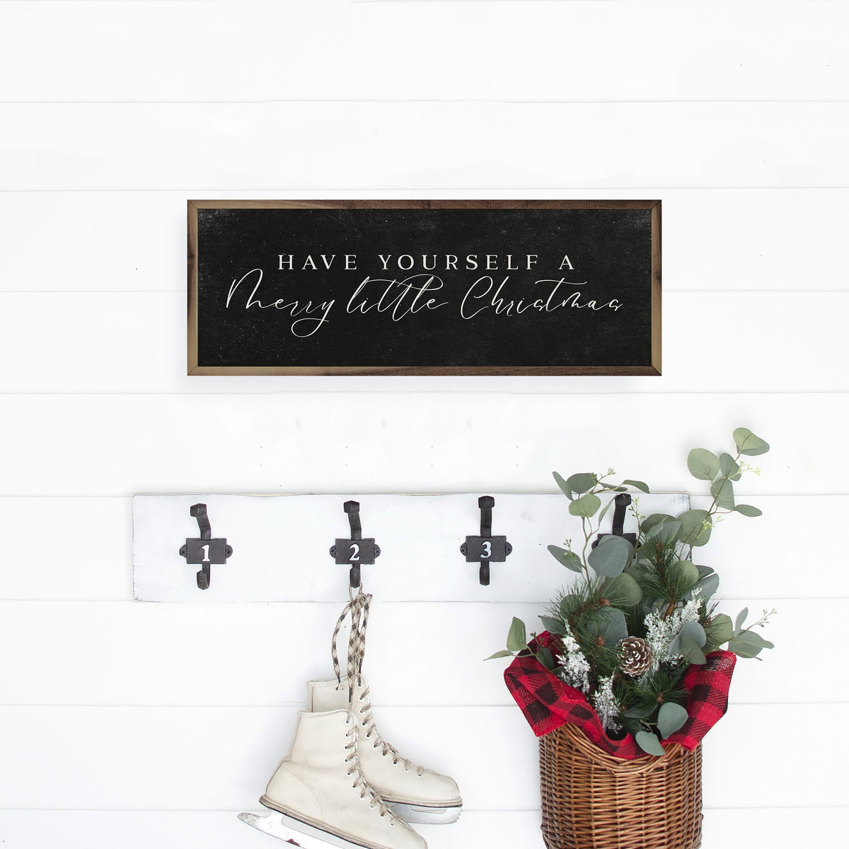 Merry Little Christmas Printed and Framed Wall Sign
