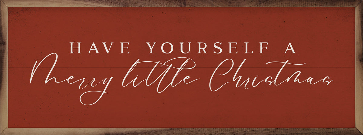 Merry Little Christmas Printed and Framed Wall Sign