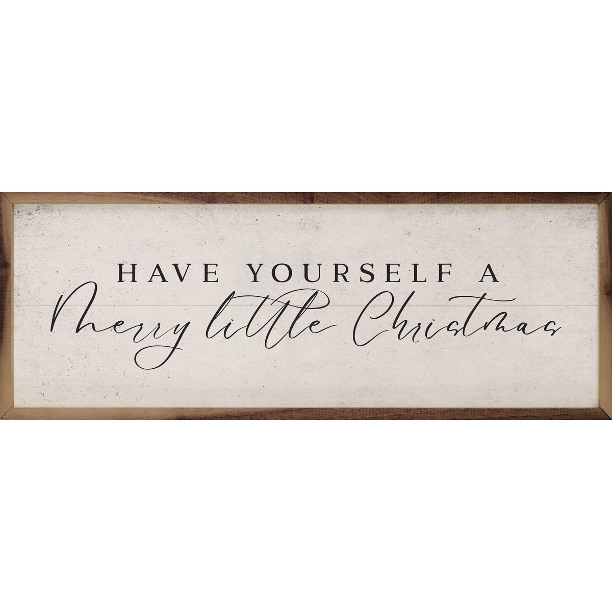 Merry Little Christmas Printed and Framed Wall Sign
