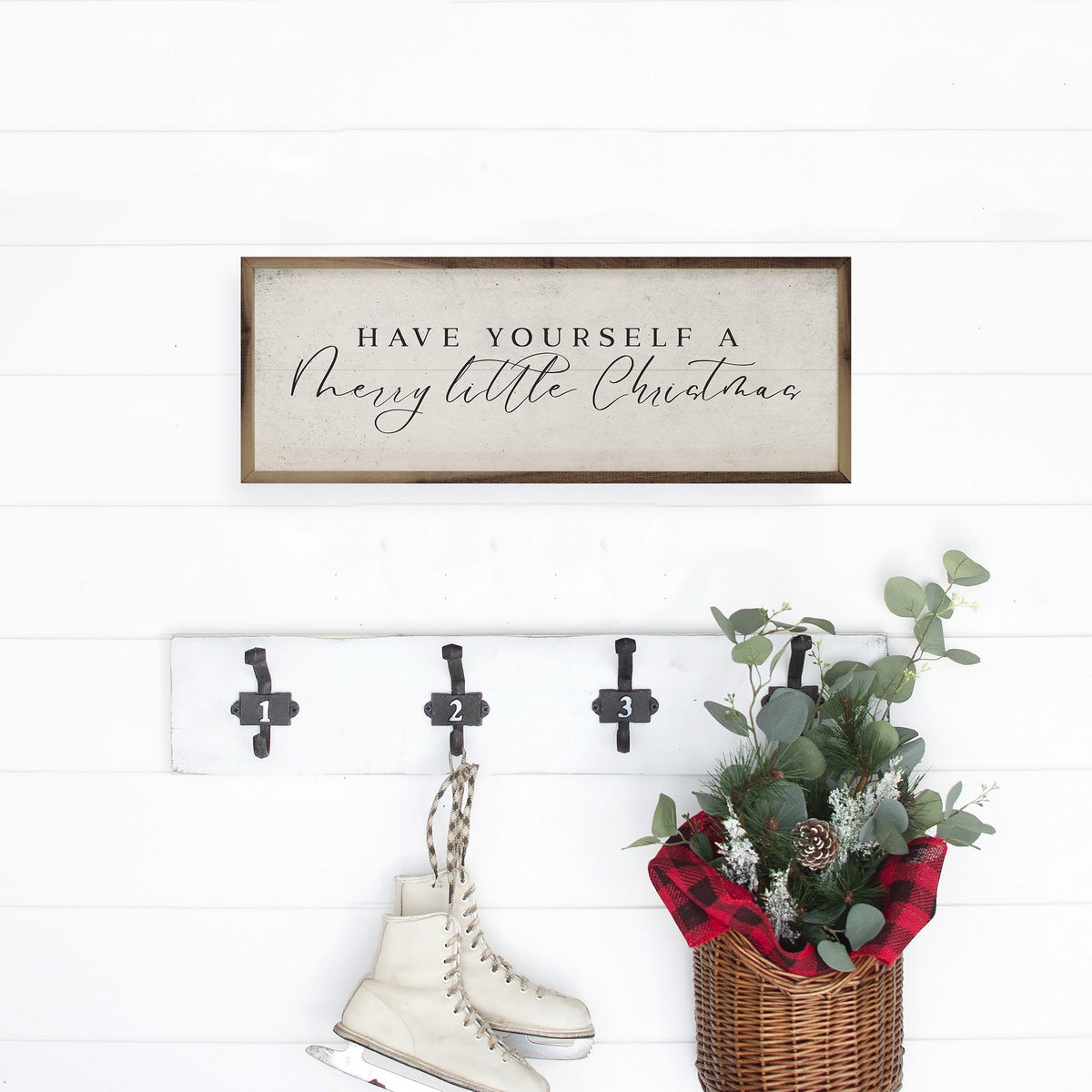 Merry Little Christmas Printed and Framed Wall Sign
