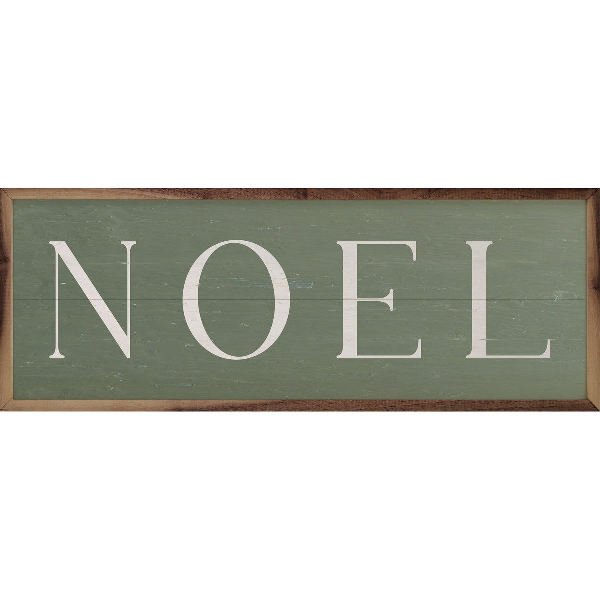 Noel Typewriter Green Printed and Framed Wall Sign