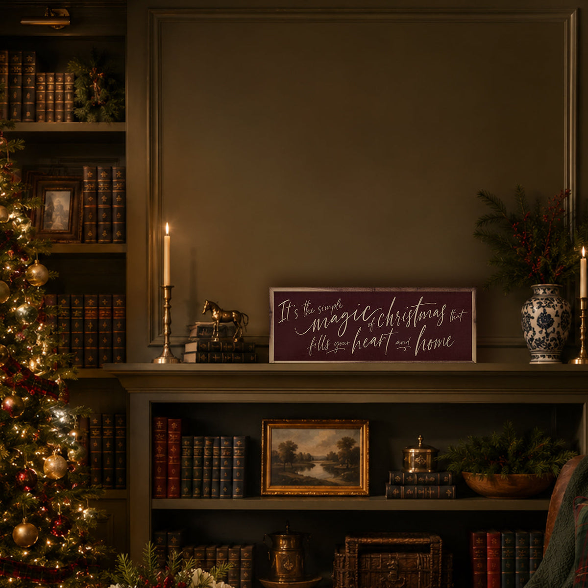 The Simple Magic Of Christmas Printed and Framed Wall Sign