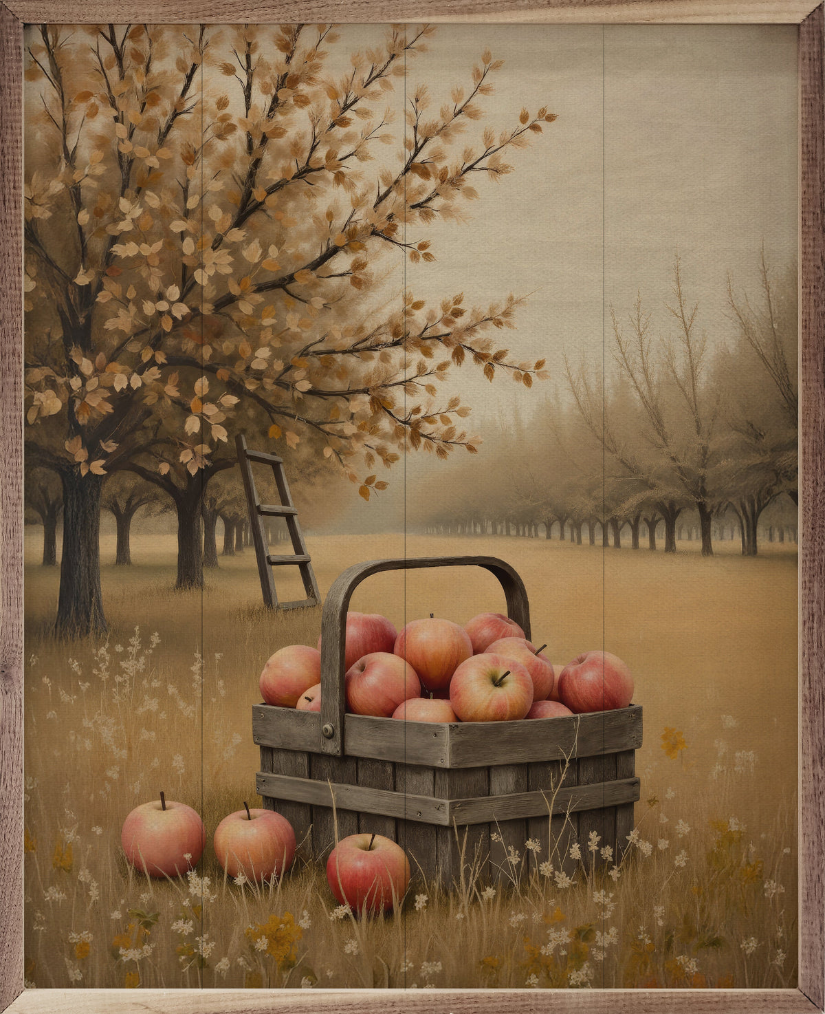 Apple Orchard Printed and Framed Wall Sign