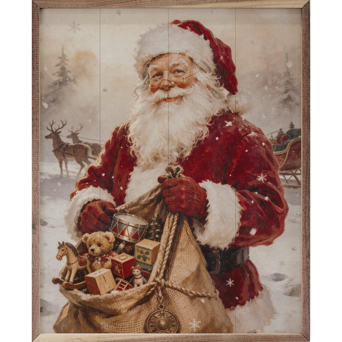 Santa's Toys Printed and Framed Wall Sign
