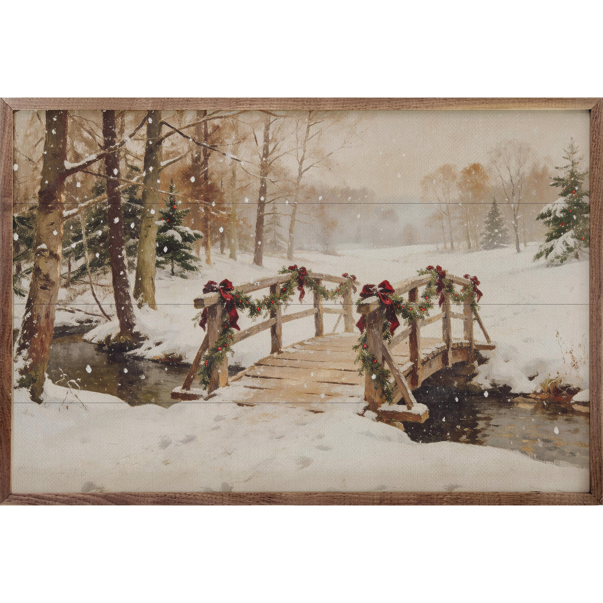 Decorated Bridge Printed and Framed Wall Sign