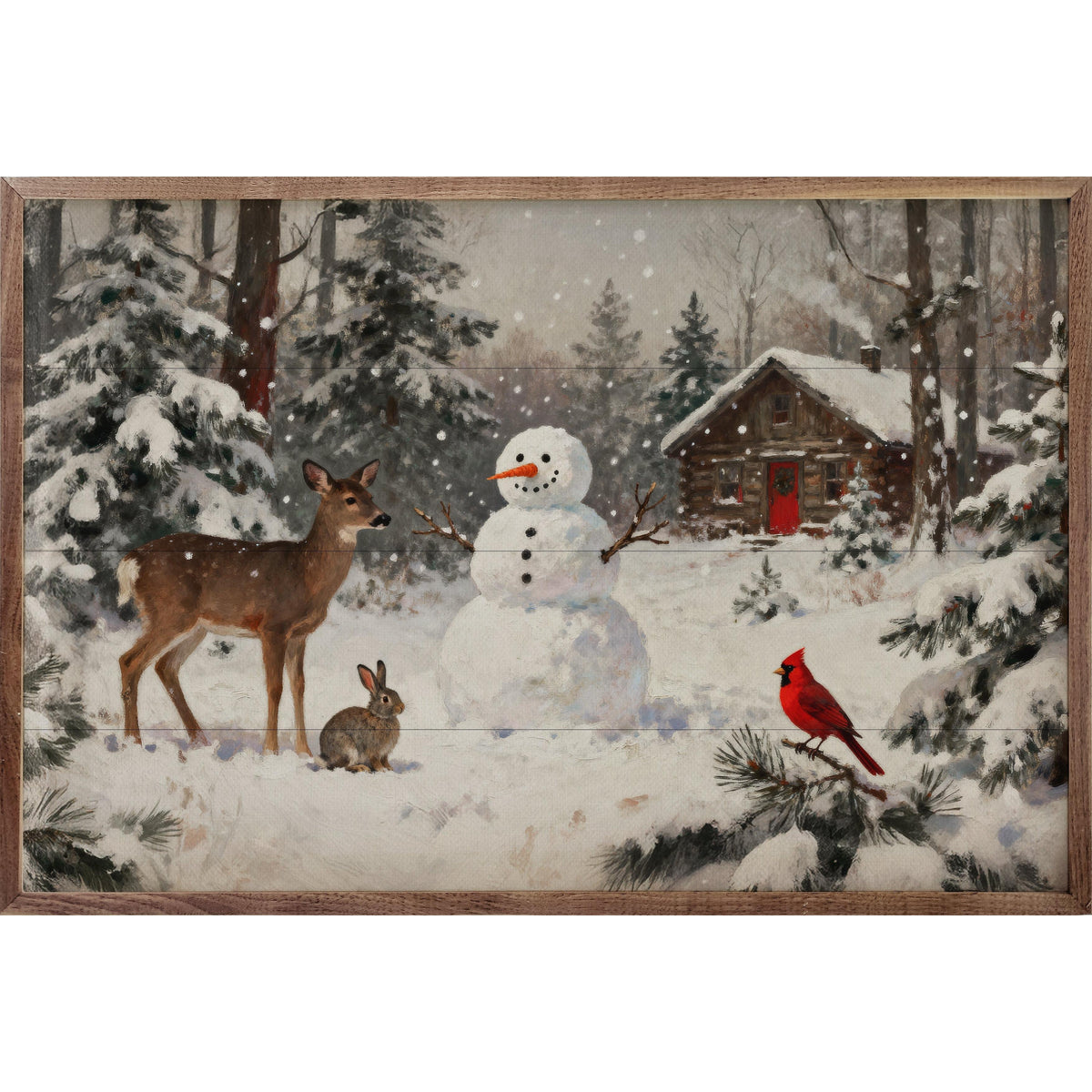 Woodland Friends Printed and Framed Wall Sign
