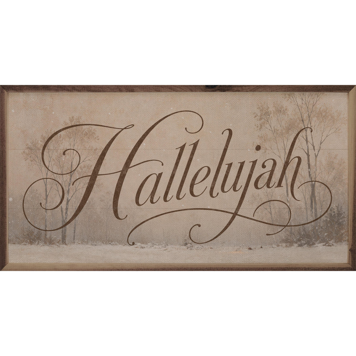 Hallelujah Printed and Framed Wall Sign