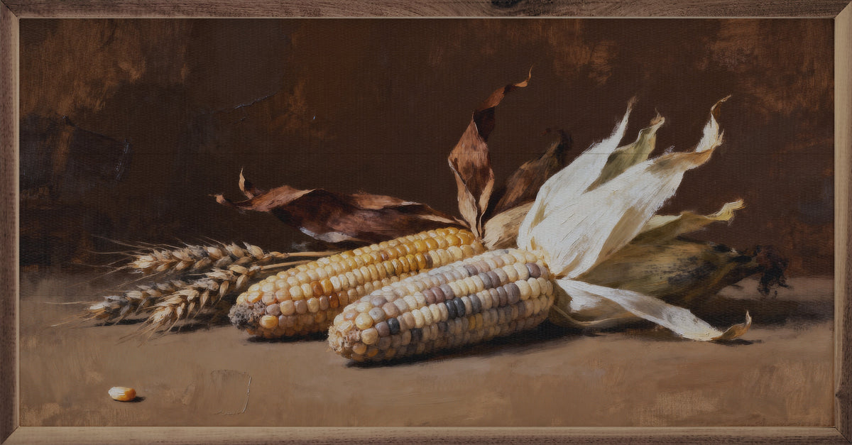 Speckled Corn Printed and Framed Wall Sign
