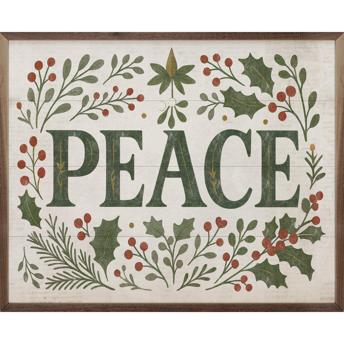 Decorative Peace Printed and Framed Wall Sign