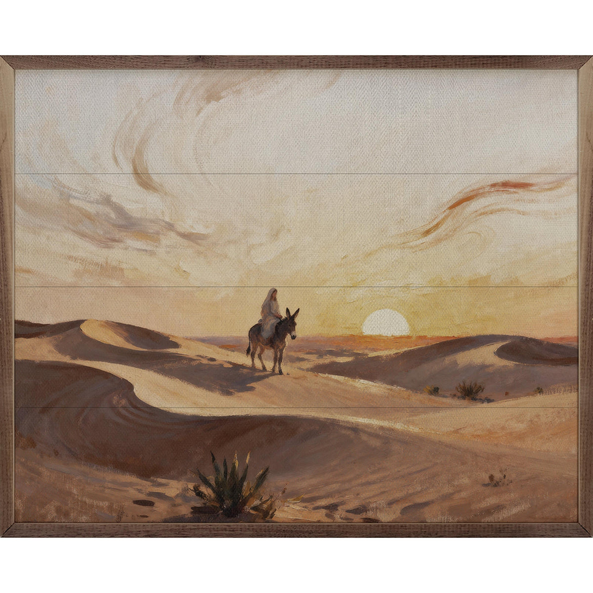 Mary In The Desert Printed and Framed Wall Sign