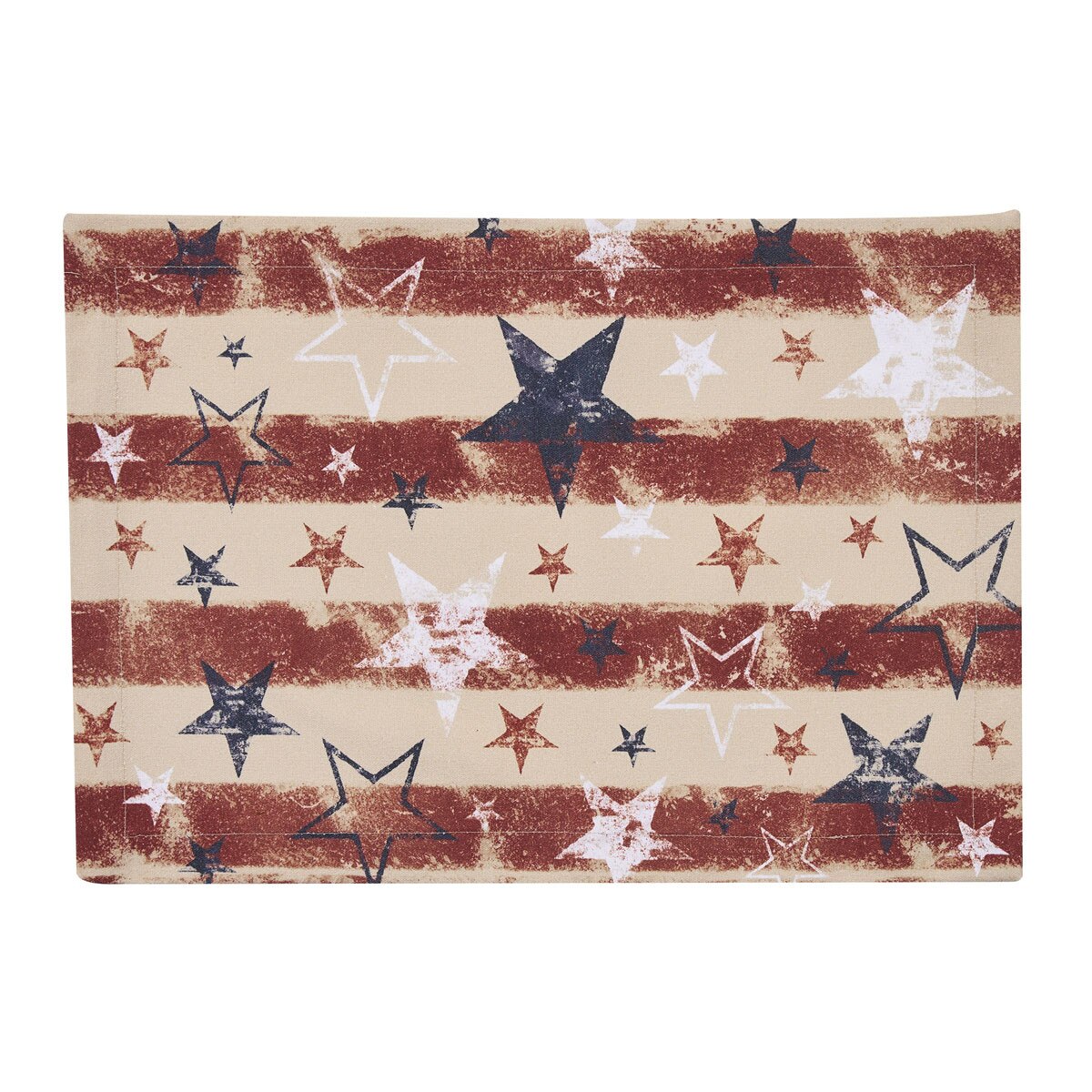 Distressed Flag Printed Placemat Set of 2
