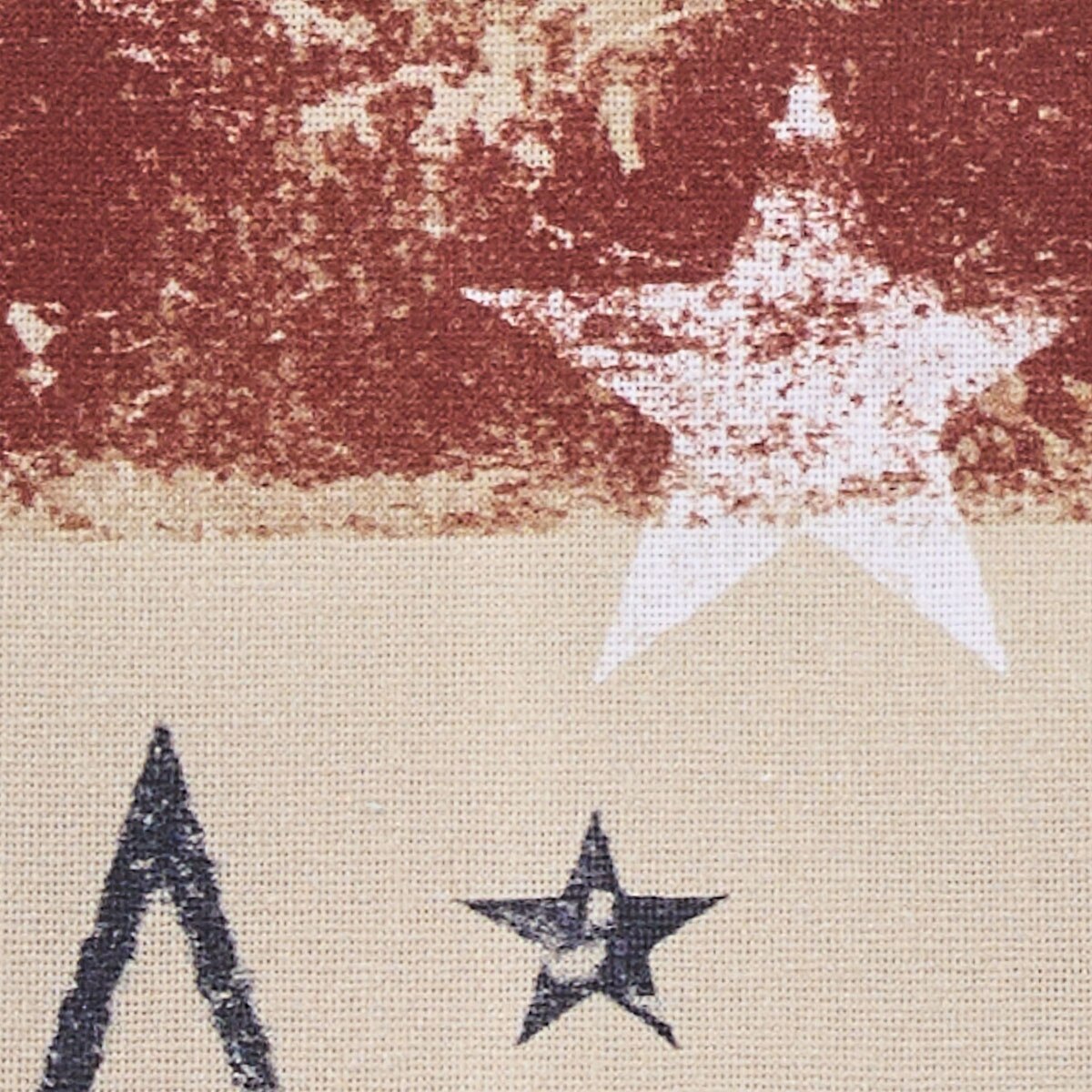 Distressed Flag Printed Table Runner 42" Long