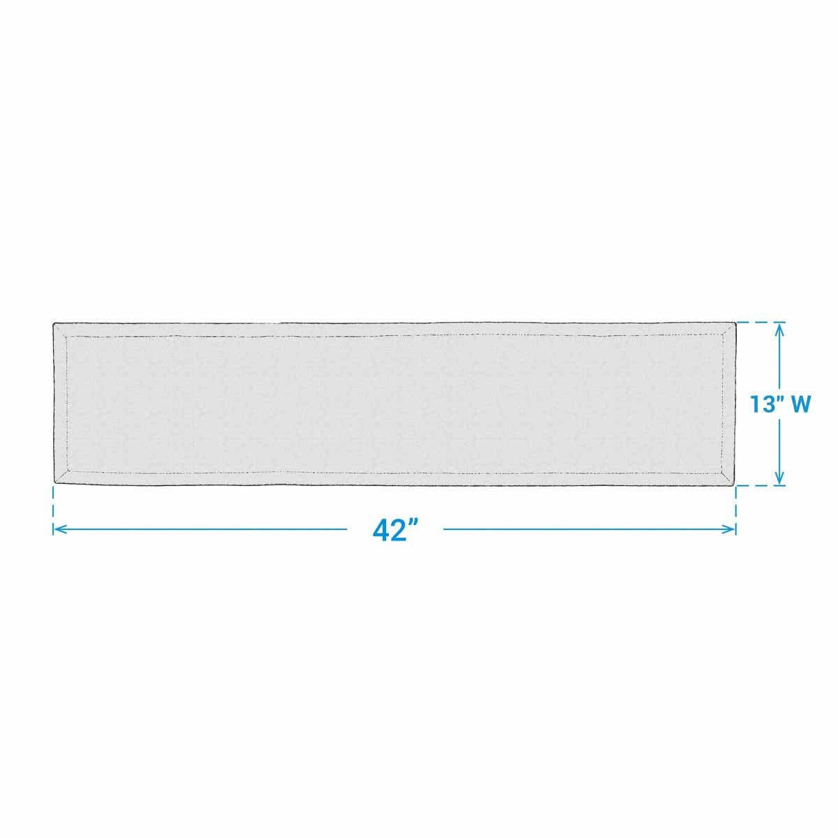Distressed Flag Printed Table Runner 42" Long