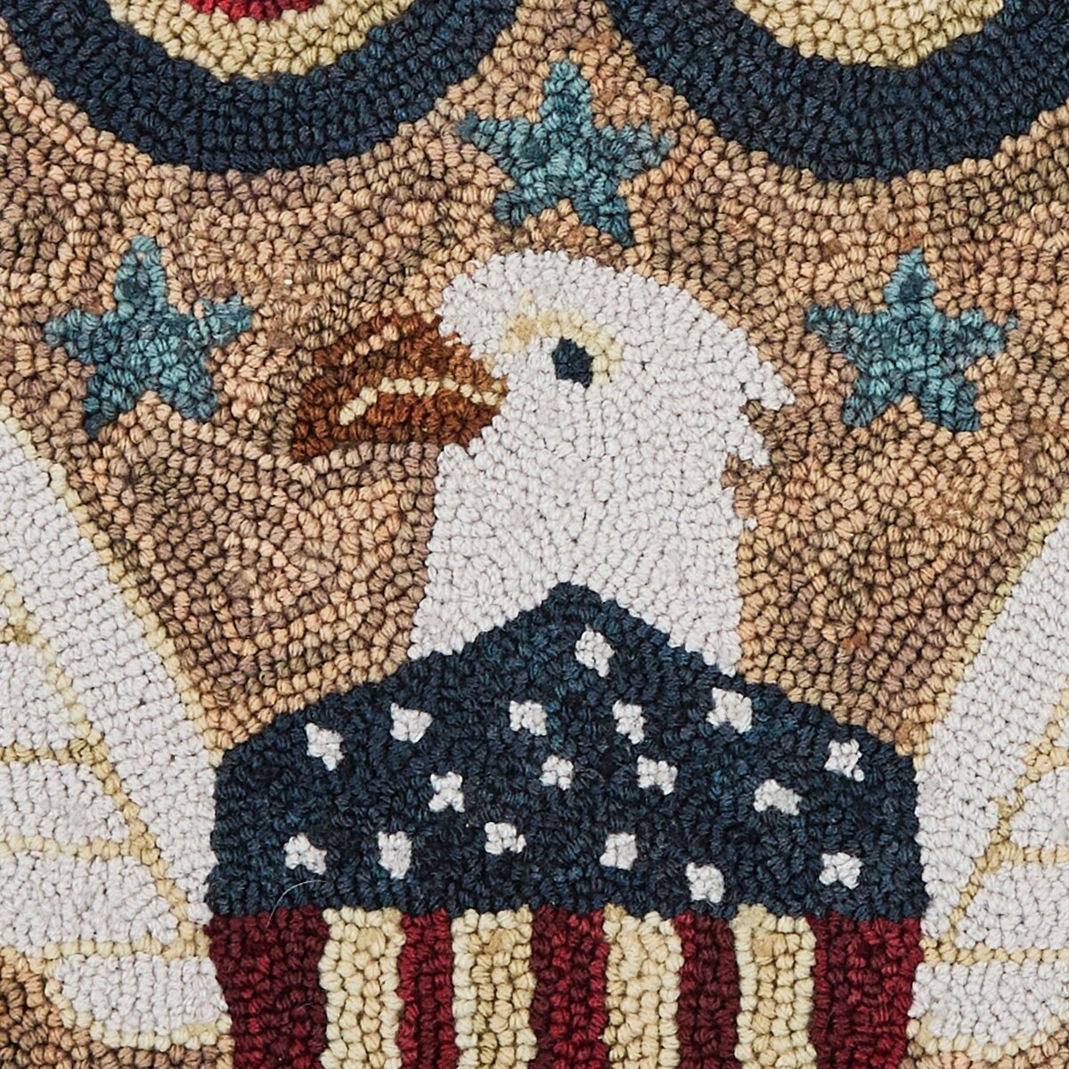 Sweet Land of Liberty Hooked Rug 24" x 36" Rectangle