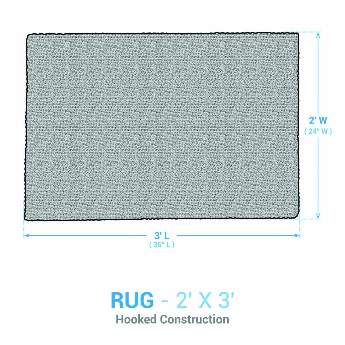 Sweet Land of Liberty Hooked Rug 24" x 36" Rectangle