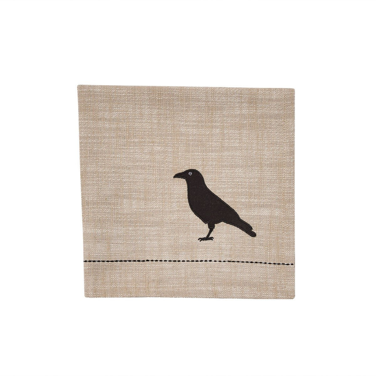 Applique Crow Napkin Set of 2