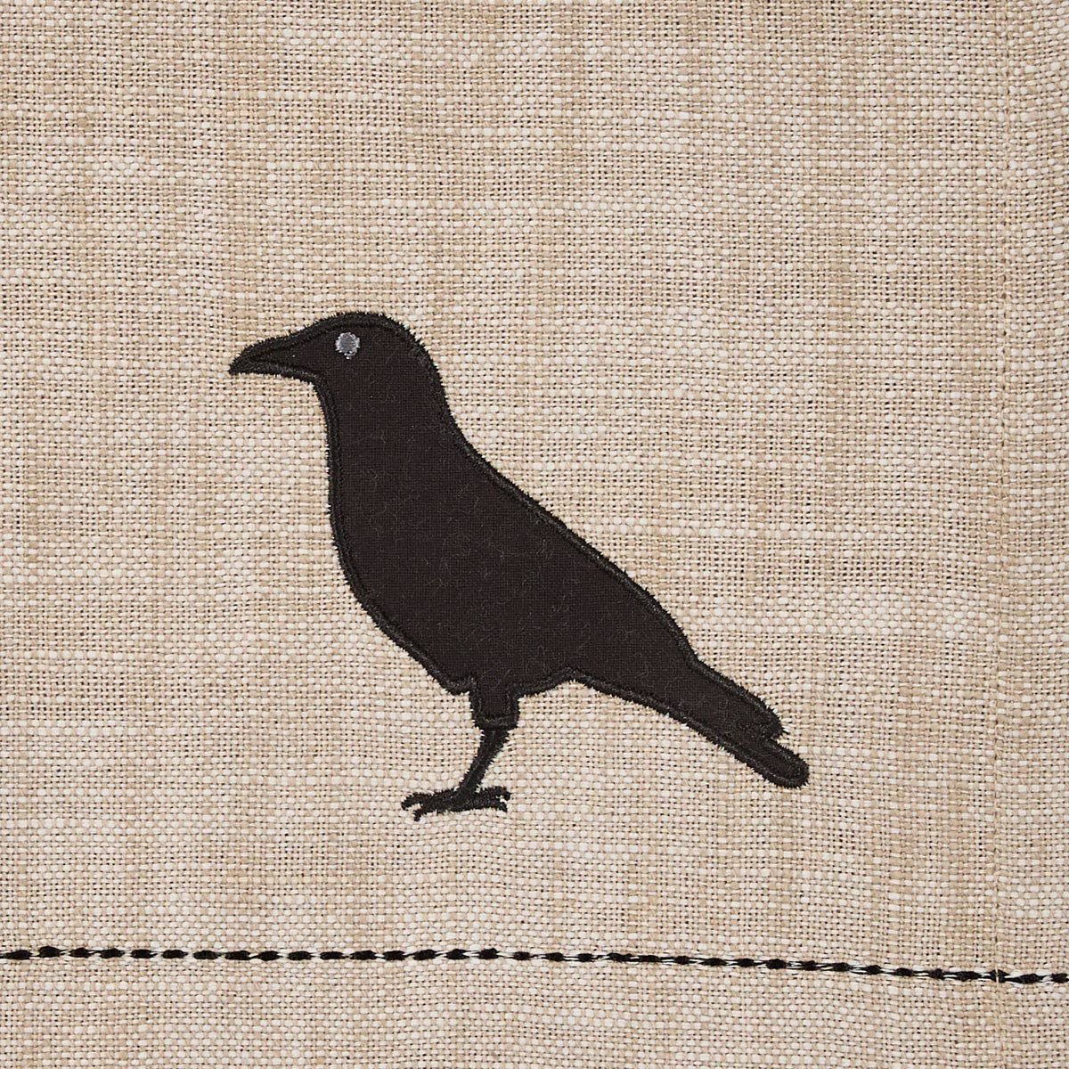 Applique Crow Napkin Set of 2