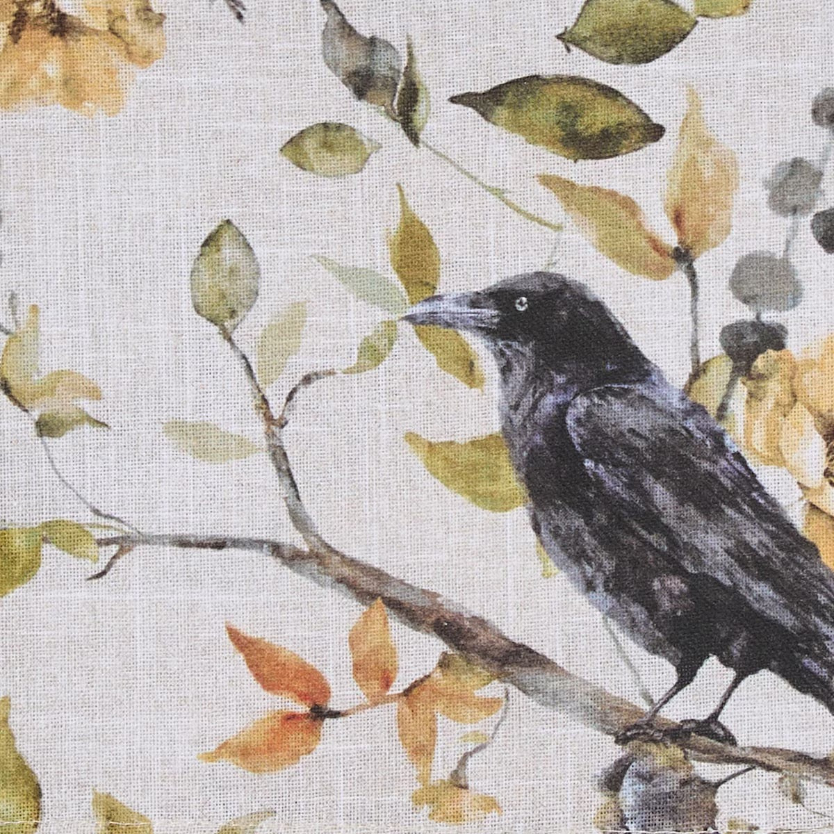 Charming Crow Printed Napkin Set of 2