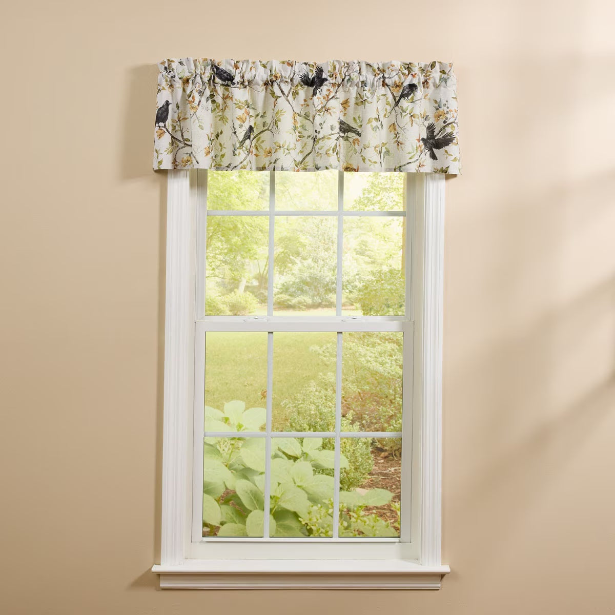 Charming Crow Printed Valance Unlined