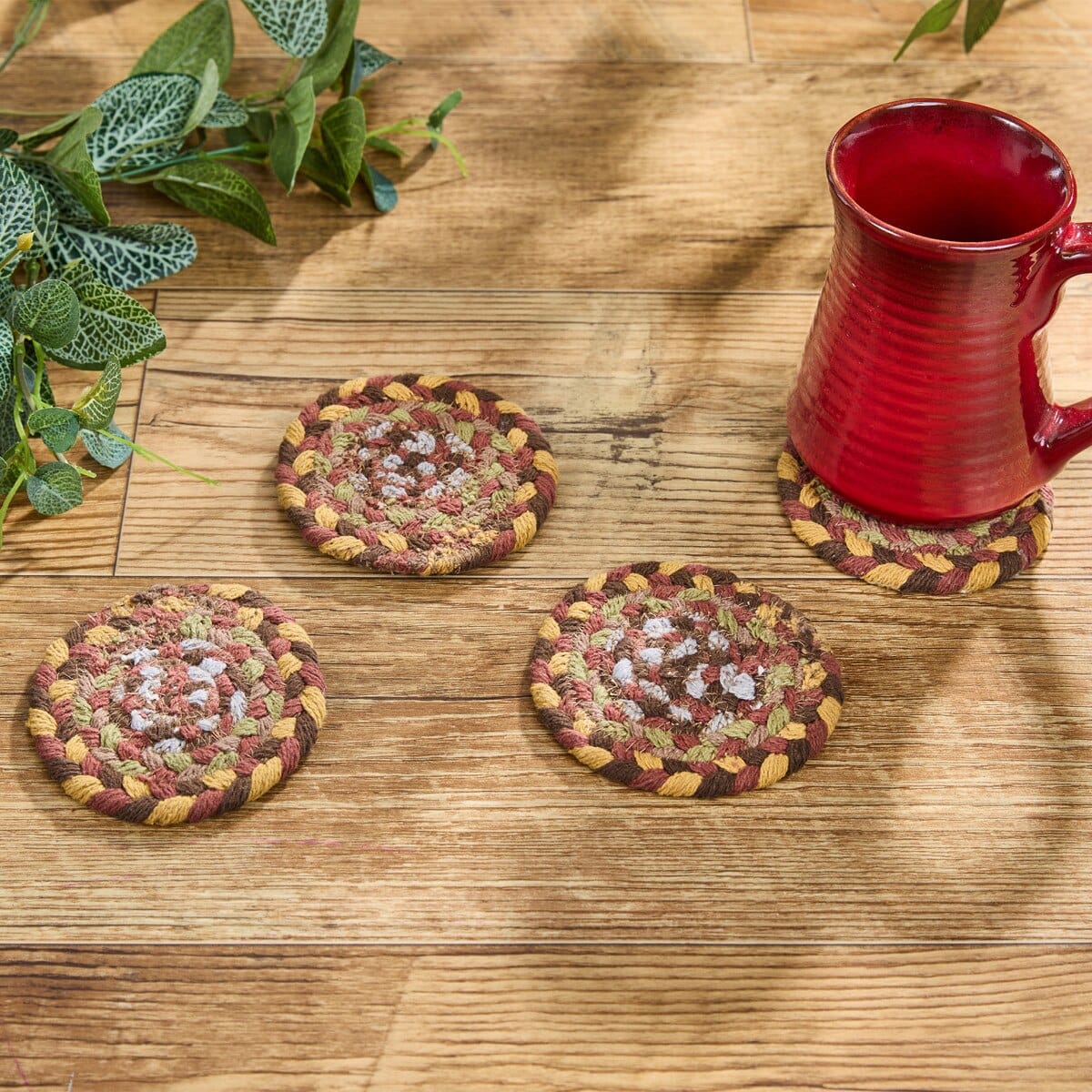 Cooper Braided Coaster Round Set of 4