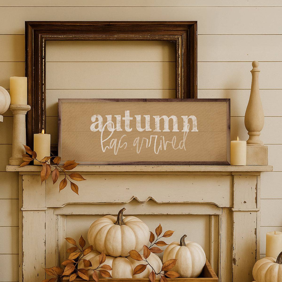 Autumn Has Arrived Printed and Framed Wall Sign