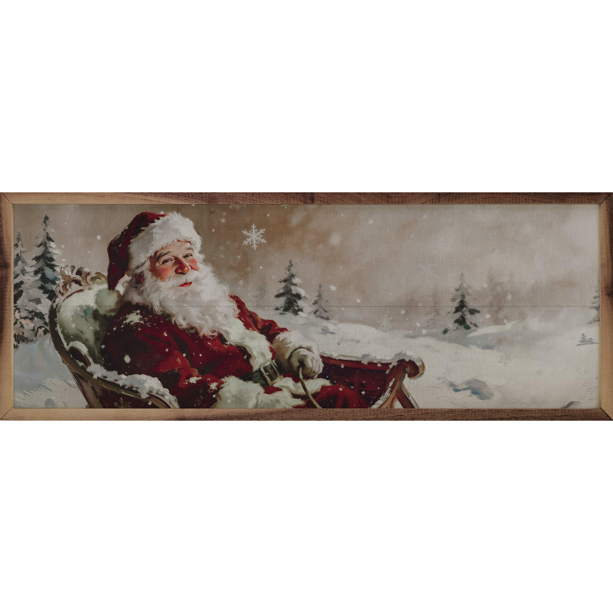 Cranberry Sleigh Ride Printed and Framed Wall Sign
