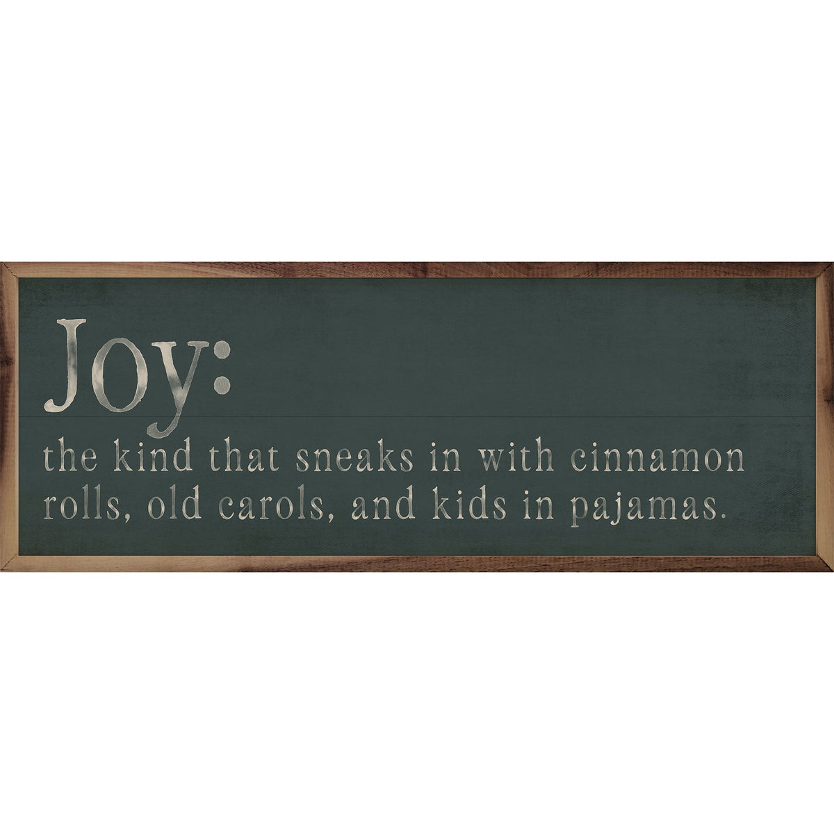 Joy Definition Printed and Framed Wall Sign